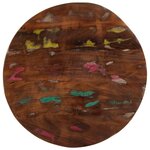 vidaXL Dessus de table Ø 80x2 5 cm rond bois massif de récupération