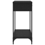 vidaXL Table console Chêne noir 100 x 34.5 x 75 cm Bois d'ingénierie