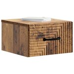 vidaXL Cabinet de chevet mural Bois ancien 34 5 x 33 x 20 cm