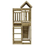 vidaXL Maisonnette de jeu avec mur d'escalade bois de pin imprégné