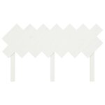 vidaXL Tête de lit Blanc 141x3x80 5 cm Bois massif de pin