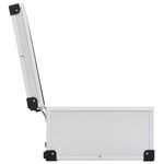 vidaXL Étui de CD pour 80 CD Aluminium ABS Argenté