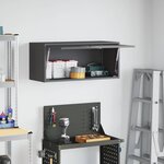 vidaXL Armoire murale pour garage Noir 80 x 33 x 35 cm