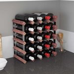 vidaXL Casier à bouteilles pour 20 bouteilles Marron Bois pin solide