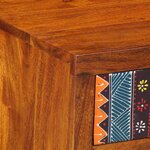 vidaXL Table de chevet 2 Pièces 40x35x45 cm bois d'acacia massif