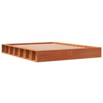 vidaXL Cadre de lit sans matelas cire marron 120x200cm bois pin massif