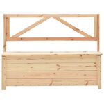 vidaXL Banc de rangement 120 cm Bois de pin massif