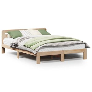 vidaXL Cadre de lit sans matelas 150x200 cm bois de pin massif