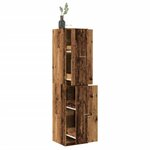 vidaXL Armoire d'apothicaire vieux bois 40x41x174 5 cm bois ingénierie