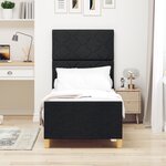 Cadre de lit vidaXL Noir 80x200 cm en tissu