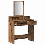 vidaXL Table de Toilette avec tiroir Bois ancien 79 x 41 x 140 cm