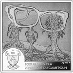 Pièce de monnaie en Argent 1000 Francs g 31.1 (1 oz) Millésime 2024 Beksinski Polish Master STREETCAR