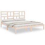 vidaXL Cadre de lit sans matelas bois massif 200x200 cm