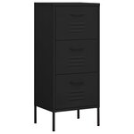 vidaXL Armoire de rangement Noir 42 5x35x101 5 cm Acier