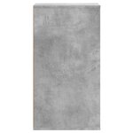 vidaXL Commode d'angle gris béton 40x41x76 cm bois d'ingénierie