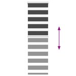 vidaXL Store zèbre noir 40x100 cm largeur du tissu 35 9 cm polyester