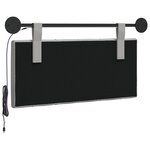vidaXL Tête de lit suspendue Avec lumière LED Gris nuage Tissu