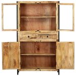 vidaXL Buffet 100 x 40 x 175 cm Bois de manguier massif