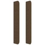 vidaXL Tête de lit avec oreilles Marron foncé 163x16x118/128 cm Tissu