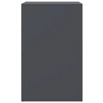 vidaXL Tables de chevet 2 Pièces anthracite 34 5x39x62 cm acier