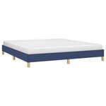 vidaXL Cadre de lit sans matelas bleu 180x200 cm tissu