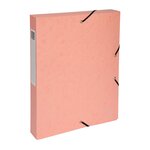 Chemise box exacompta aquarel  en carte lustrée - dos 4 cm couleurs assorties - lot de 8