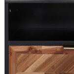 vidaXL Meuble TV 100x35x45 cm Bois d'acacia massif et MDF