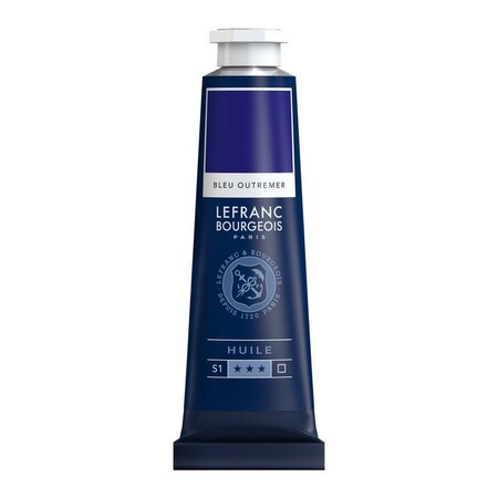 Peinture à l'huile en tube bleu outremer 40ml - lefranc & bourgeois