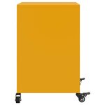 vidaXL Tables de chevet 2 Pièces jaune moutarde 36x39x59 cm acier