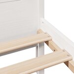 vidaXL Cadre de lit sans matelas blanc 200x200 cm bois massif de pin