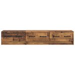 vidaXL Meuble TV Bois ancien 147 x 34 5 x 27 cm Bois d'ingénierie