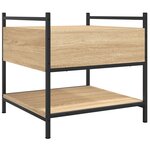 vidaXL Table basse chêne sonoma 50x50x50 cm bois d'ingénierie