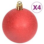 vidaXL Ensemble de boules de Noël 108 Pièces Rouge et blanc