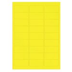 Étiquette polyester jaune 63 5x29 6 mm (lot de 270)