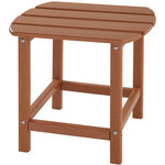 Tectake Lot de 2 chaises de jardin JANIS avec table KAMALA - marron