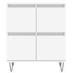 vidaXL Buffet Blanc 60x35x70 cm Bois d'ingénierie
