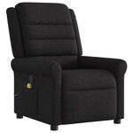 vidaXL Fauteuil de massage inclinable Noir Tissu