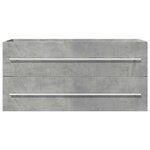 vidaXL Armoire d'évier Gris béton 100x38 5x48 cm Aggloméré