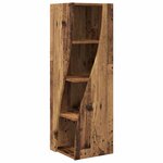 vidaXL Meuble d'angle Bois ancien 32x32x102cm Bois d'ingénierie