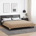 vidaXL Duvet complet toute l'année Anthracite et Taupe 220 x 260 cm