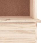 vidaXL Bibliothèque avec tiroirs ALTA 60x35x142 cm bois massif de pin