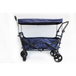 Vedes KD-6660WRBL - Chariot de transport Premium XXL bleu marine avec toit