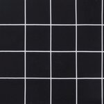 vidaXL Coussin de banc de jardin carreaux noir 100x50x7cm tissu oxford