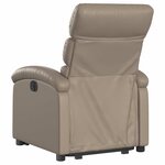 vidaXL Fauteuil inclinable Cappuccino Similicuir