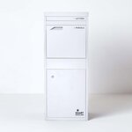 Boîte à colis Large Blanc 2 portes Acier galvanisé SMART PARCEL BOX®