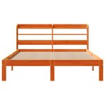 vidaXL Cadre de lit sans matelas cire marron 140x200cm bois pin massif