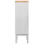 vidaXL Armoire de salle de bain avec porte FLORO Blanc 35 x 30 x 90 cm