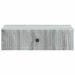vidaXL Table d'appoint murale Sonoma gris 59 x 34 5 x 17 cm