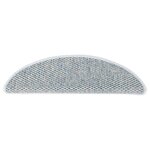 vidaXL Tapis d'escalier autocollants 15 Pièces 56x17x3 cm Bleu