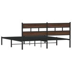 vidaXL Cadre de lit sans matelas avec tête de lit 180x200 cm